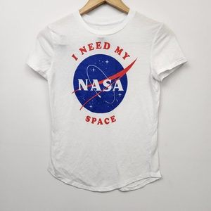 Girls White NASA‎ Space T-shirt Size XS